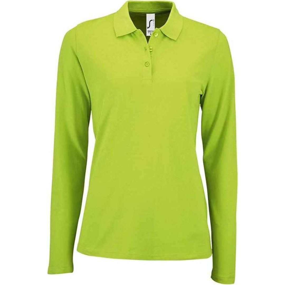 SOL'S Ladies Perfect Long Sleeve Piqué Polo Shirt