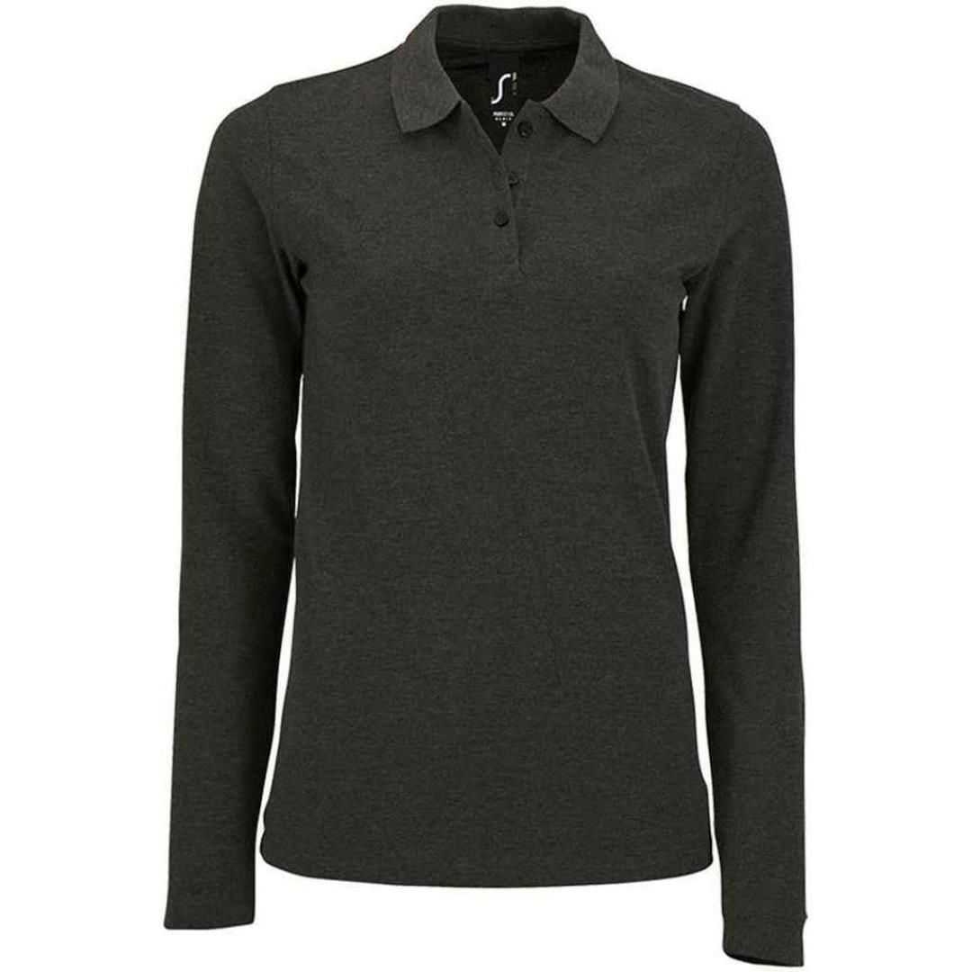 SOL'S Ladies Perfect Long Sleeve Piqué Polo Shirt