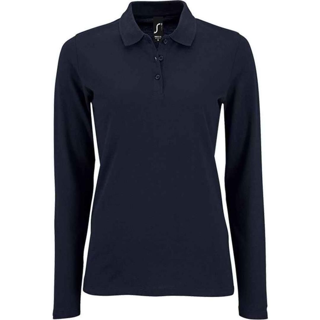 SOL'S Ladies Perfect Long Sleeve Piqué Polo Shirt