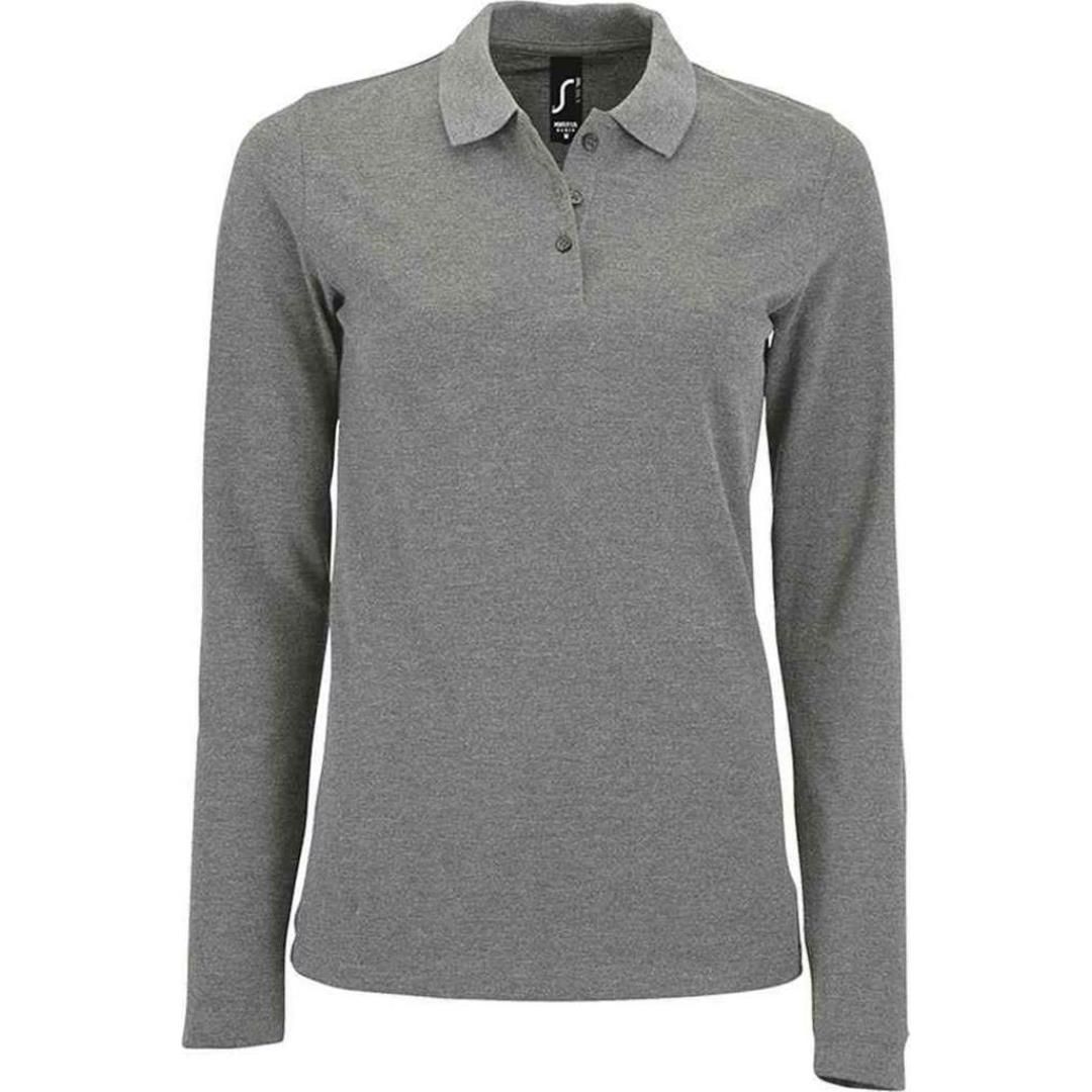 SOL'S Ladies Perfect Long Sleeve Piqué Polo Shirt