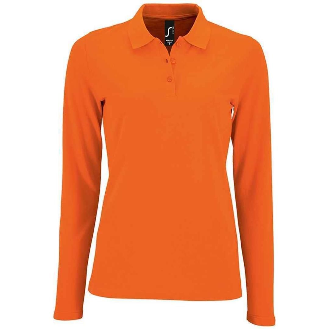 SOL'S Ladies Perfect Long Sleeve Piqué Polo Shirt