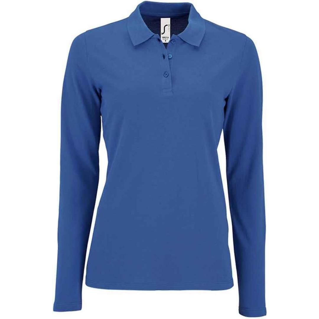 SOL'S Ladies Perfect Long Sleeve Piqué Polo Shirt