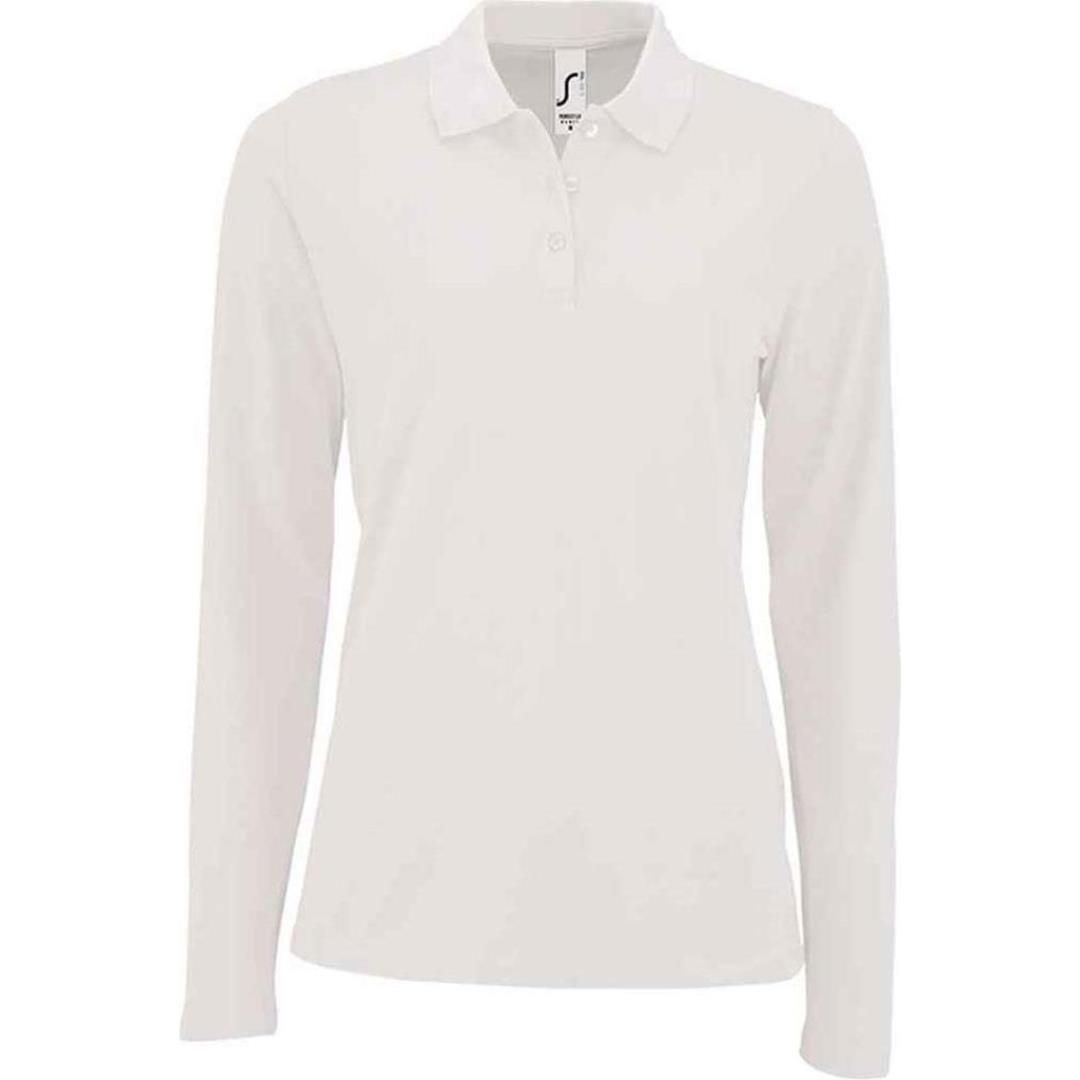 SOL'S Ladies Perfect Long Sleeve Piqué Polo Shirt