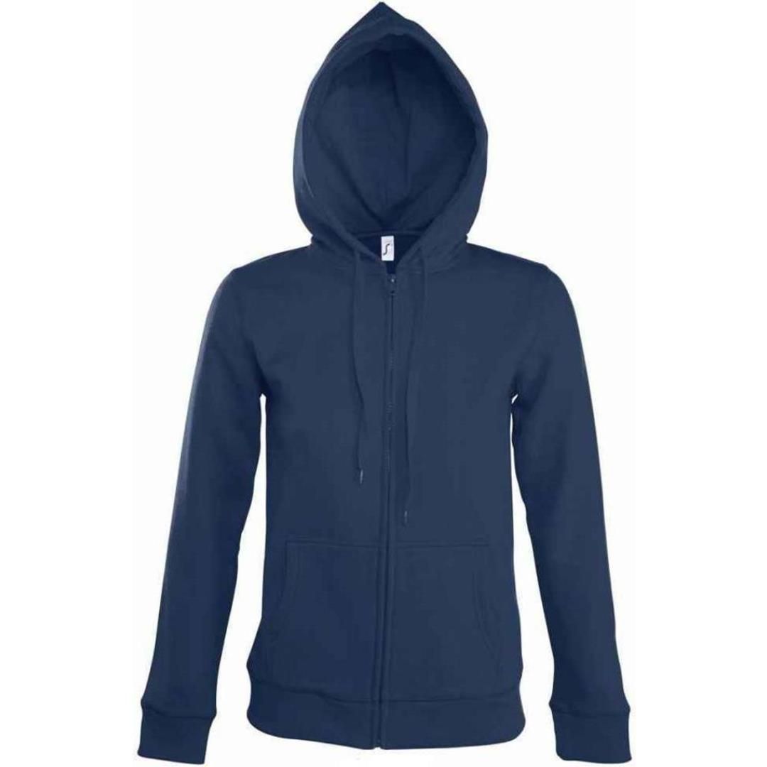 SOL'S Ladies Seven Zip Hooded Sweatshirt