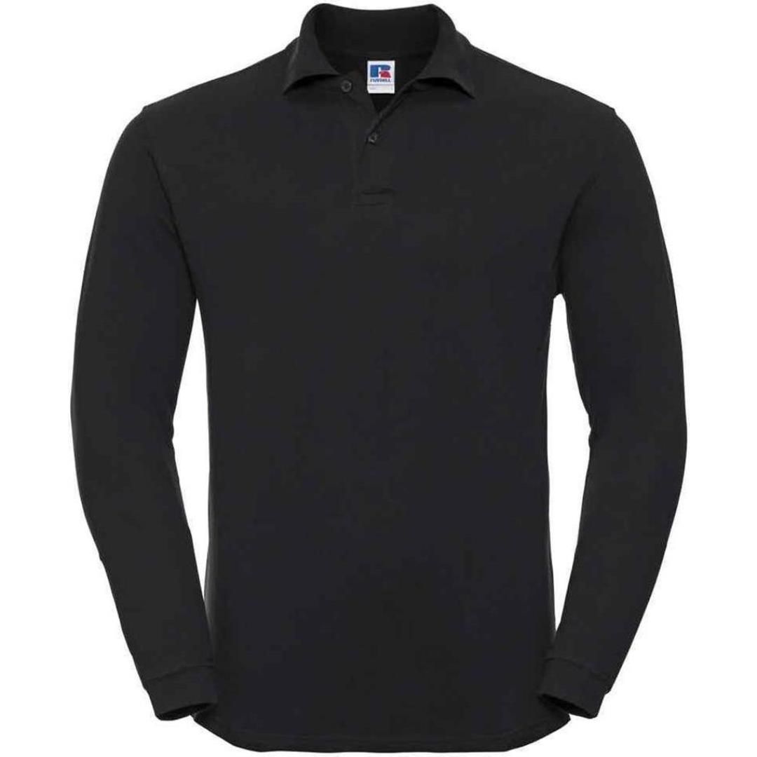 Russell Classic Long Sleeve Cotton Piqué Polo Shirt