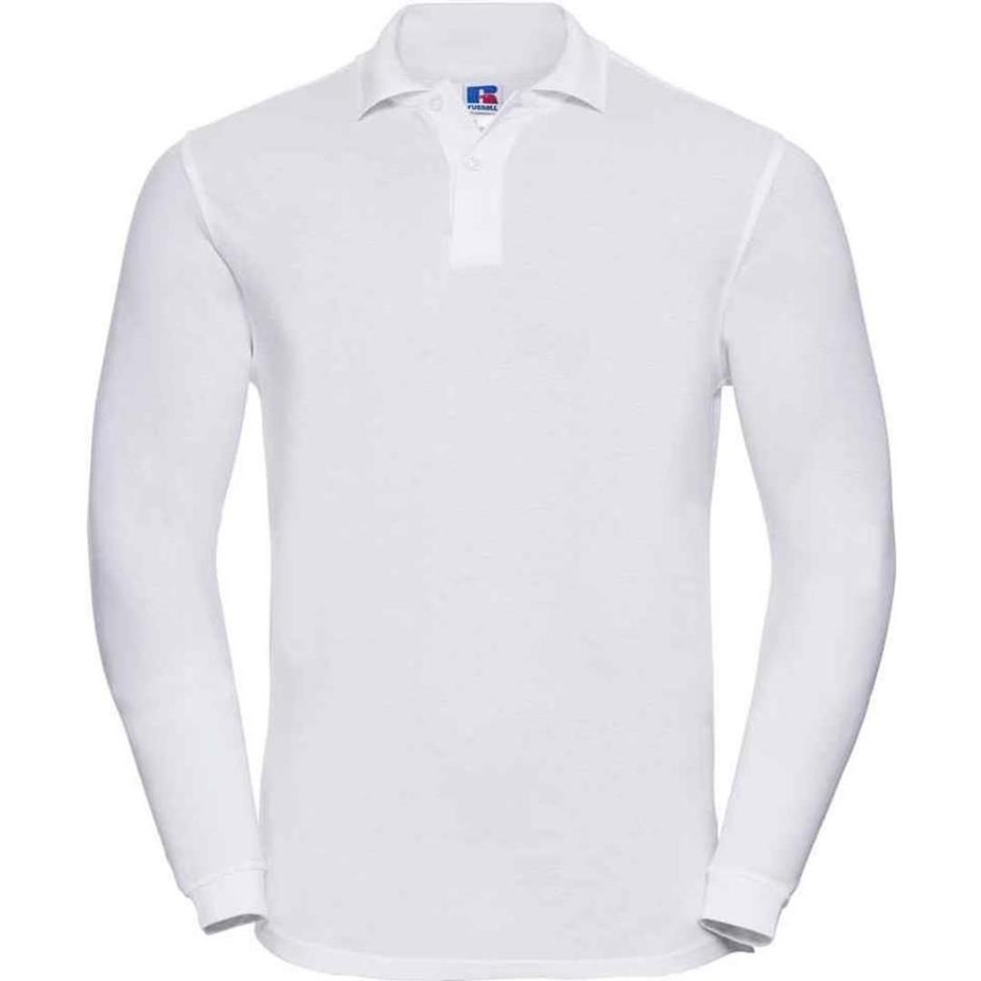 Russell Classic Long Sleeve Cotton Piqué Polo Shirt