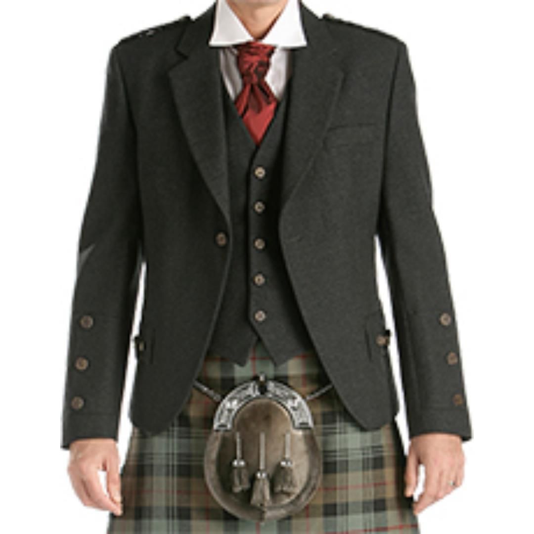 Brook Taverner - Charcoal Wool Crail Jacket & Waistcoat - 6297
