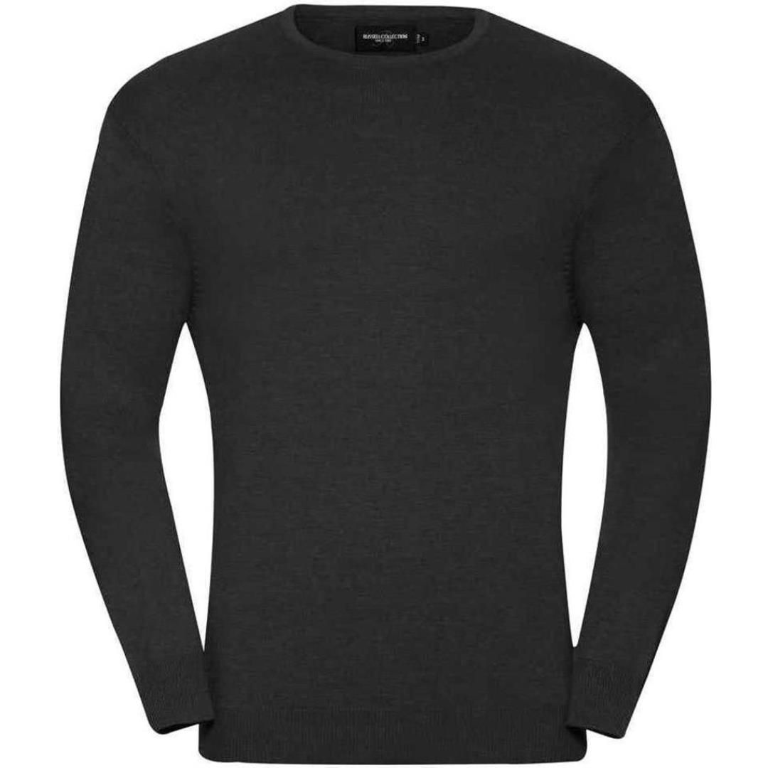 Russell Collection Cotton Acrylic Crew Neck Sweater