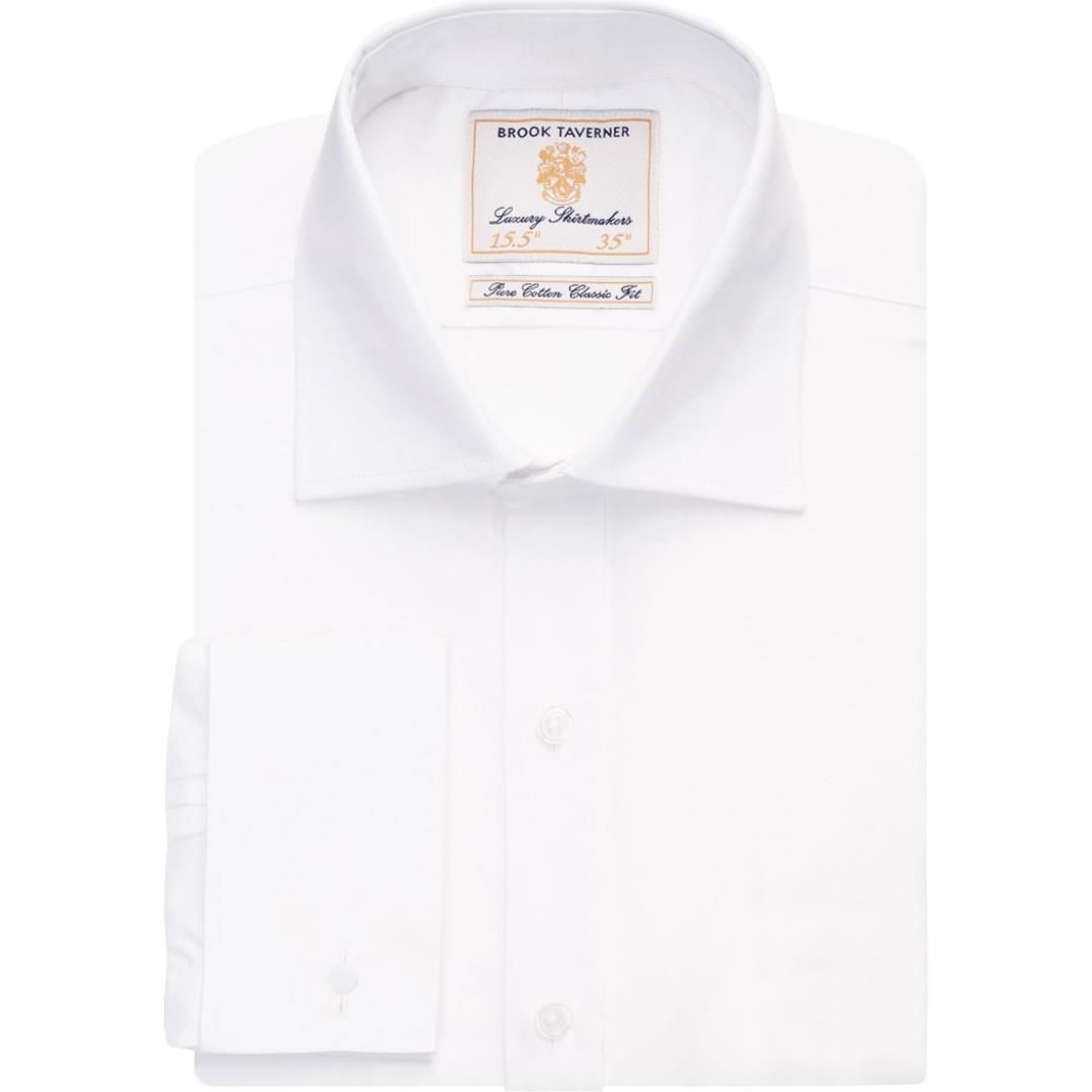 Brook Taverner - Chester Classic Fit Shirt Cotton Poplin  - 7642