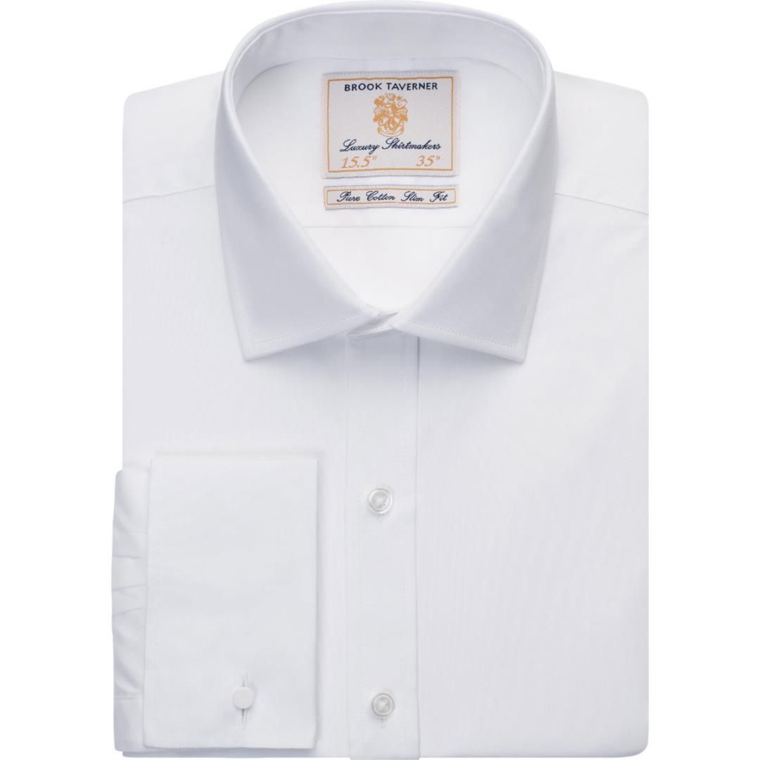 Brook Taverner - Chelford Slim Fit Shirt Cotton Poplin - 7643