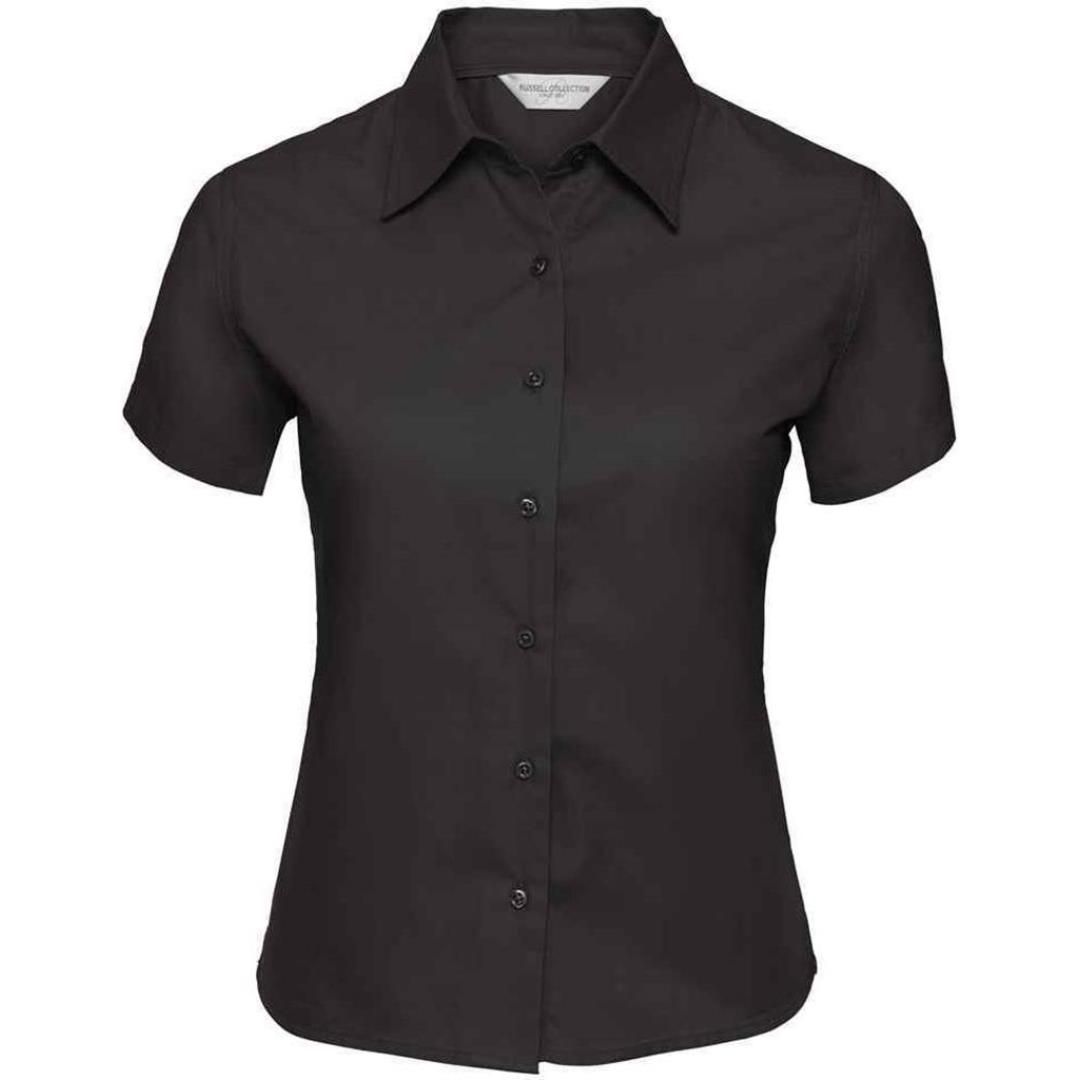 Russell Collection Ladies Short Sleeve Classic Twill Shirt