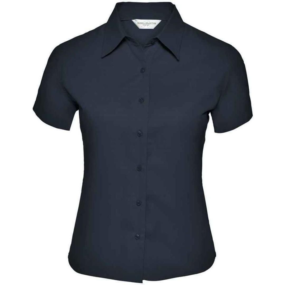 Russell Collection Ladies Short Sleeve Classic Twill Shirt