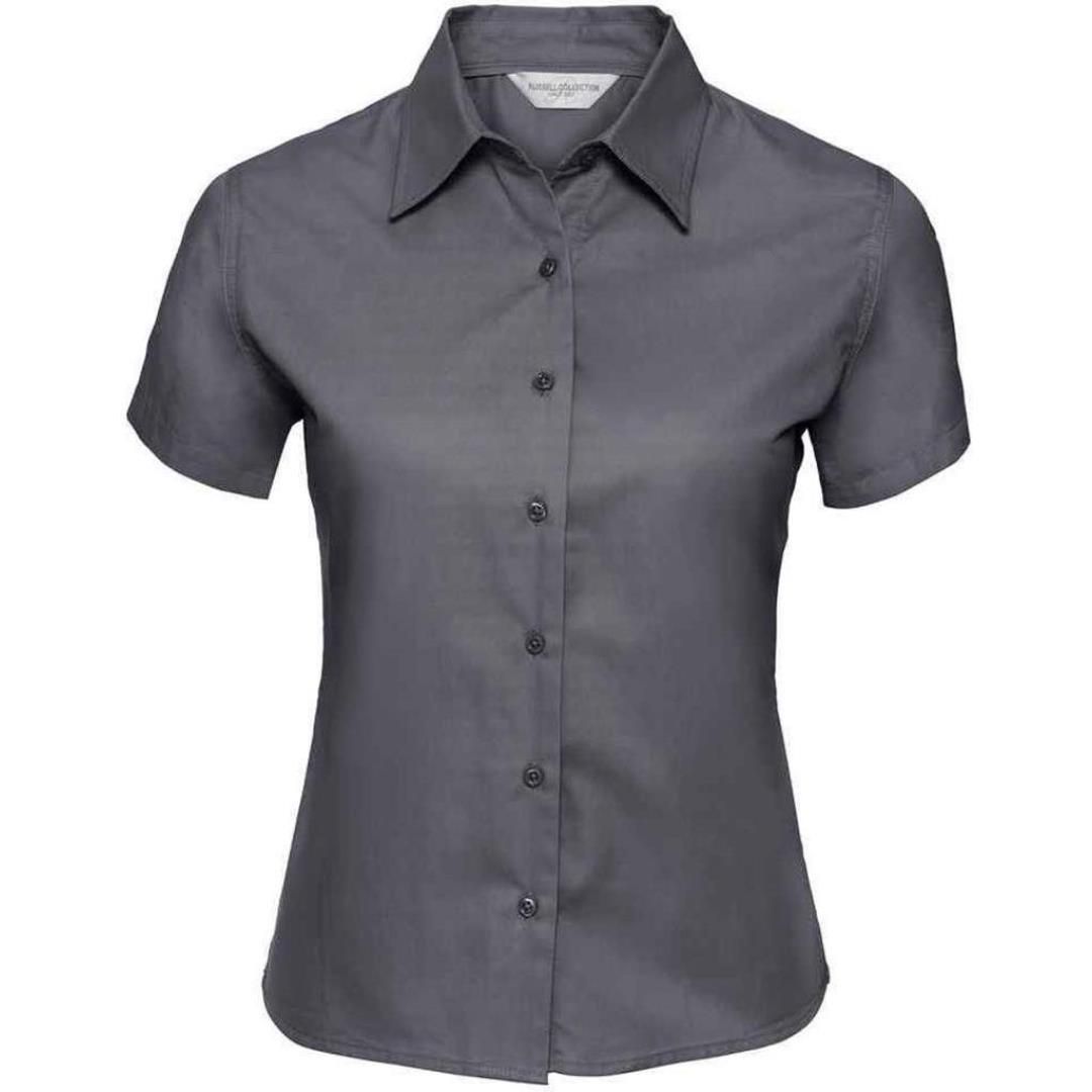 Russell Collection Ladies Short Sleeve Classic Twill Shirt