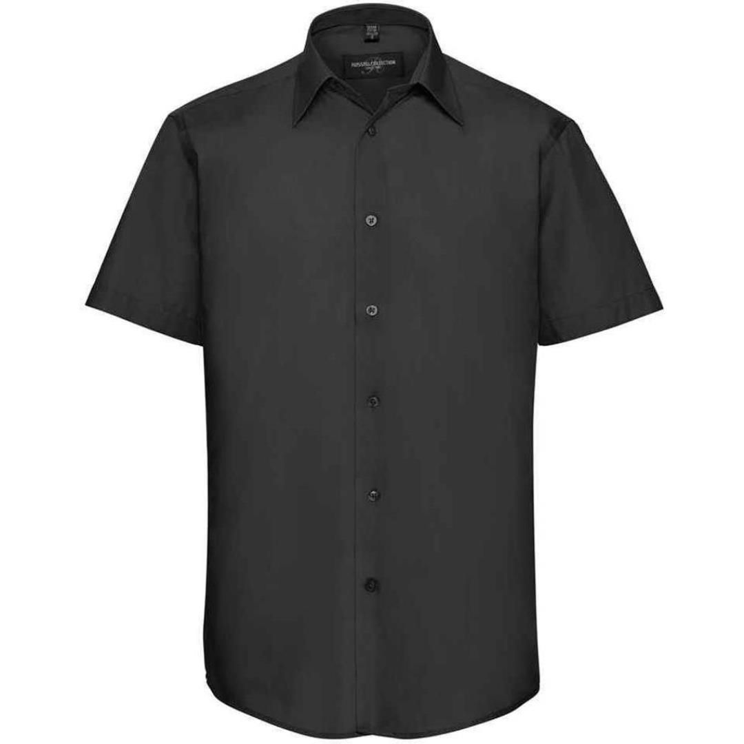 Russell Collection Short Sleeve Tailored Poplin Shirt