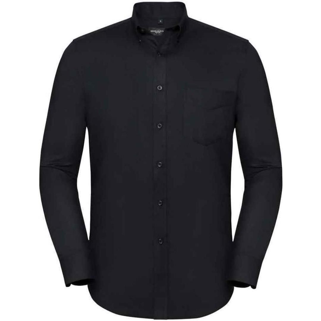 Russell Collection Tailored Long Sleeve Oxford Shirt