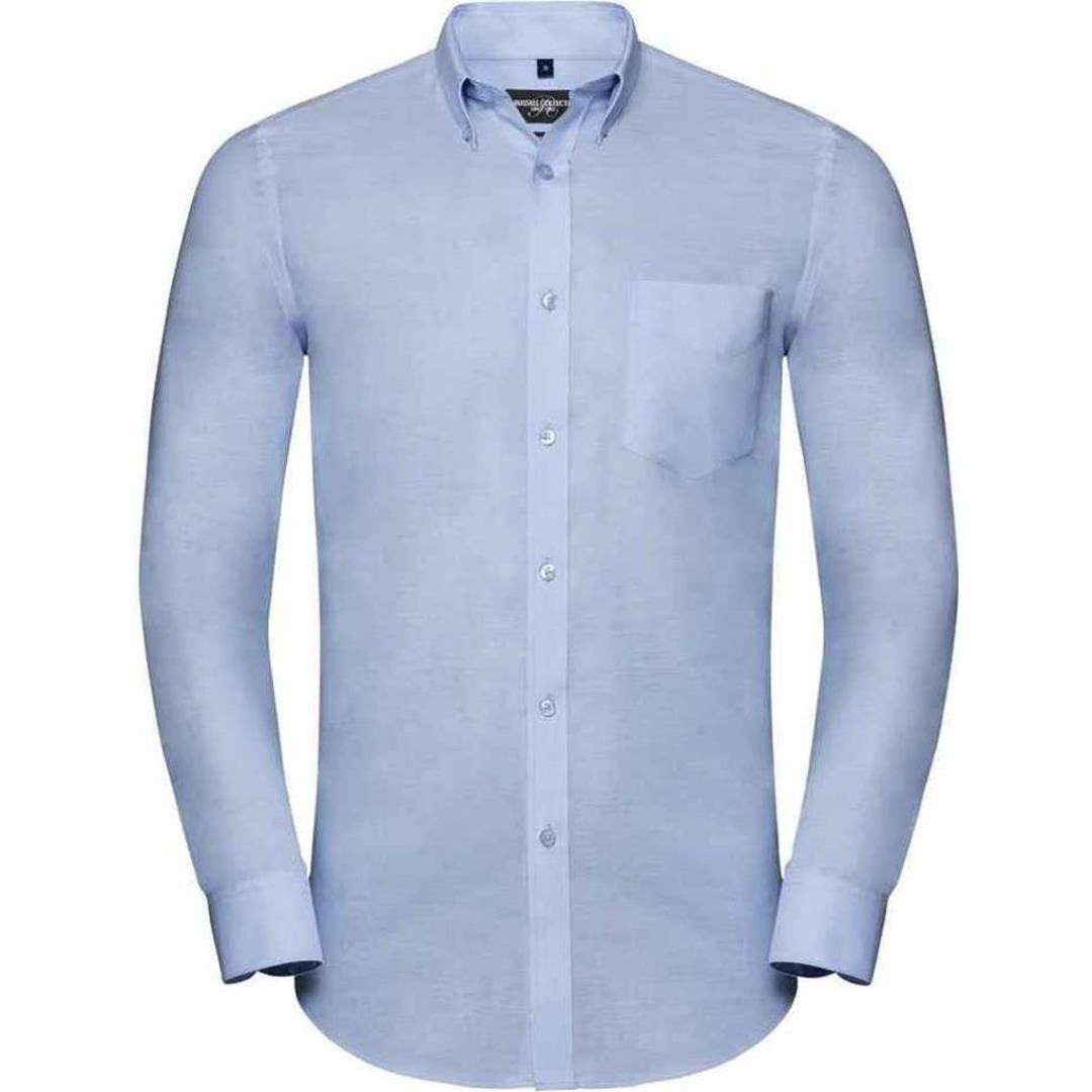 Russell Collection Tailored Long Sleeve Oxford Shirt