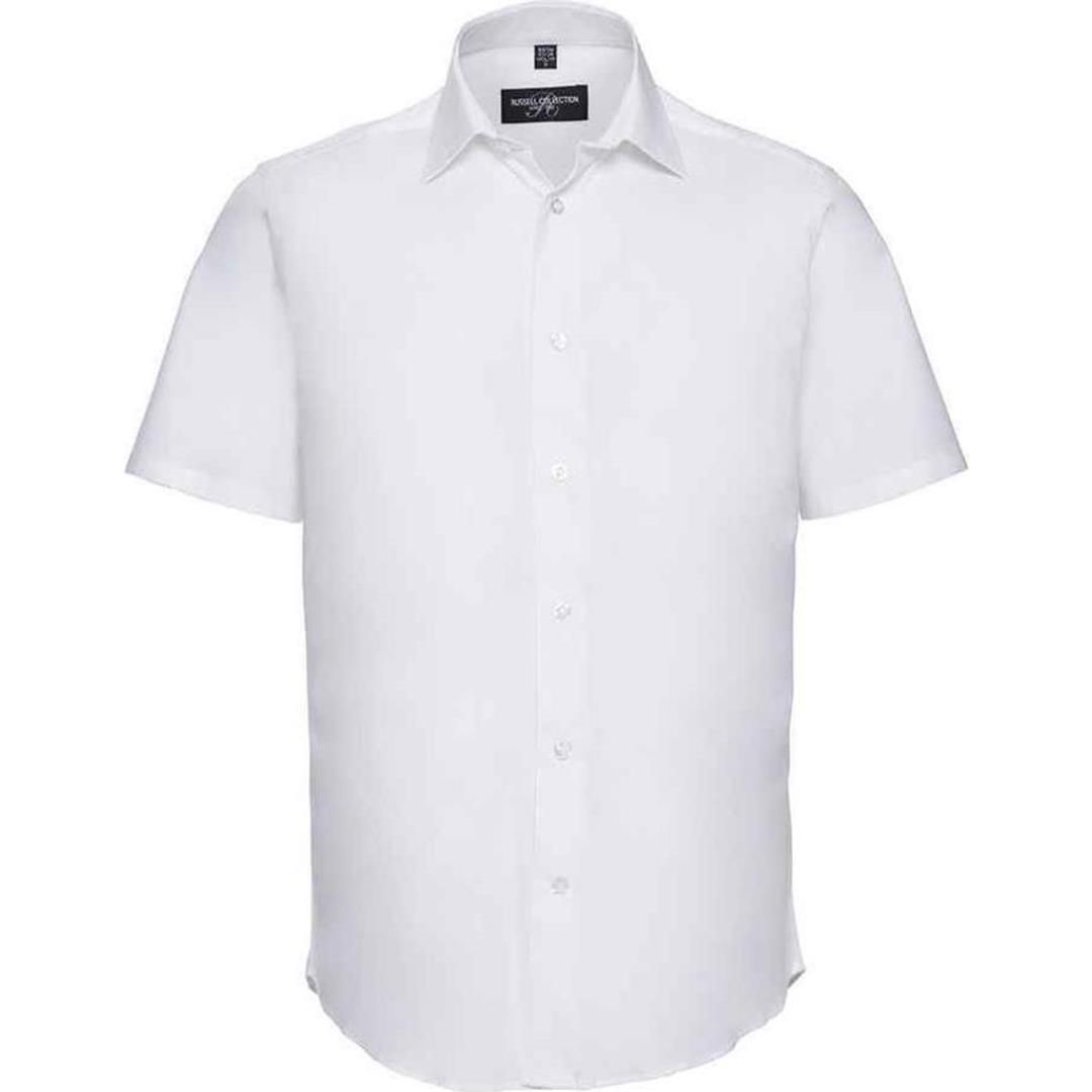 Russell Collection Short Sleeve Easy Care Fitted Shirt