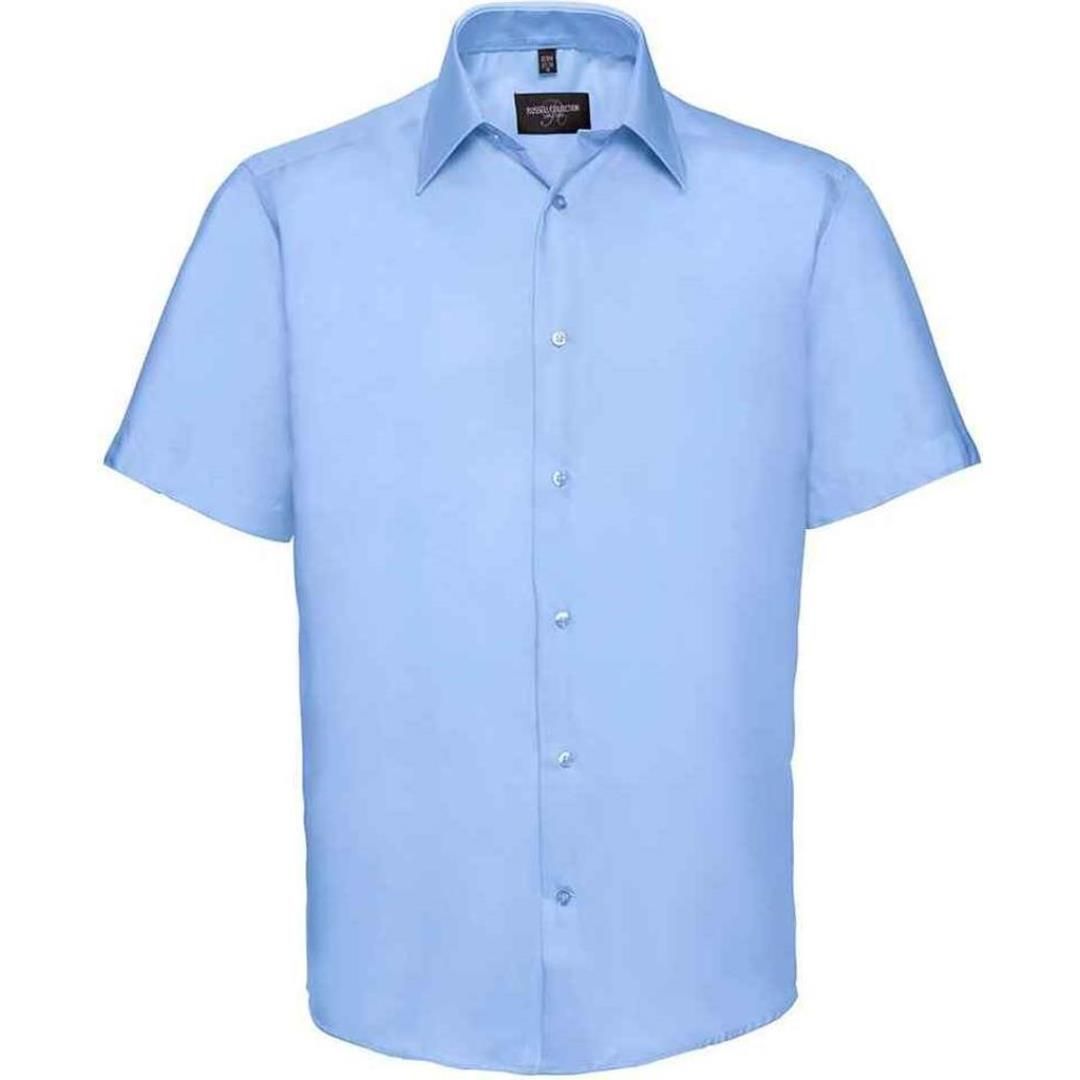Russell Collection Short Sleeve Tailored Ultimate Non-Iron Shirt
