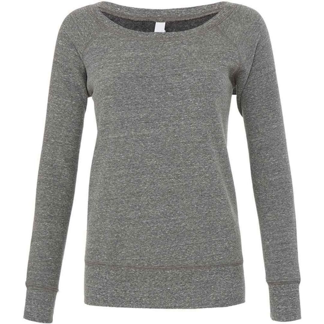 Bella Ladies Tri-Blend Sponge Fleece Wide Neck Sweatshirt