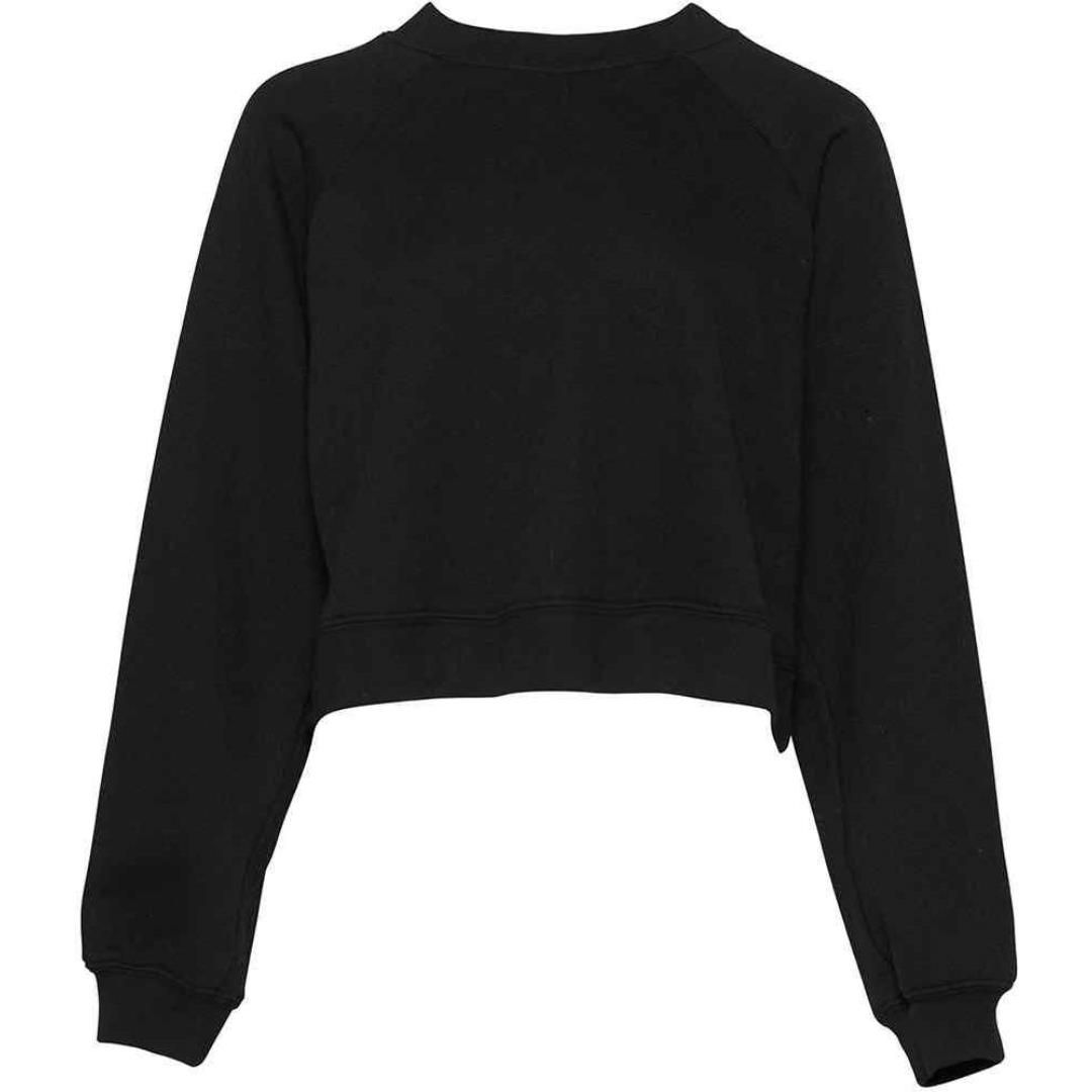 Bella Ladies Raglan Cropped Pullover Sweatshirt