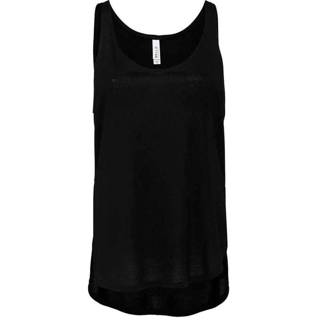 Bella Ladies Flowy Side Slit Tank Top