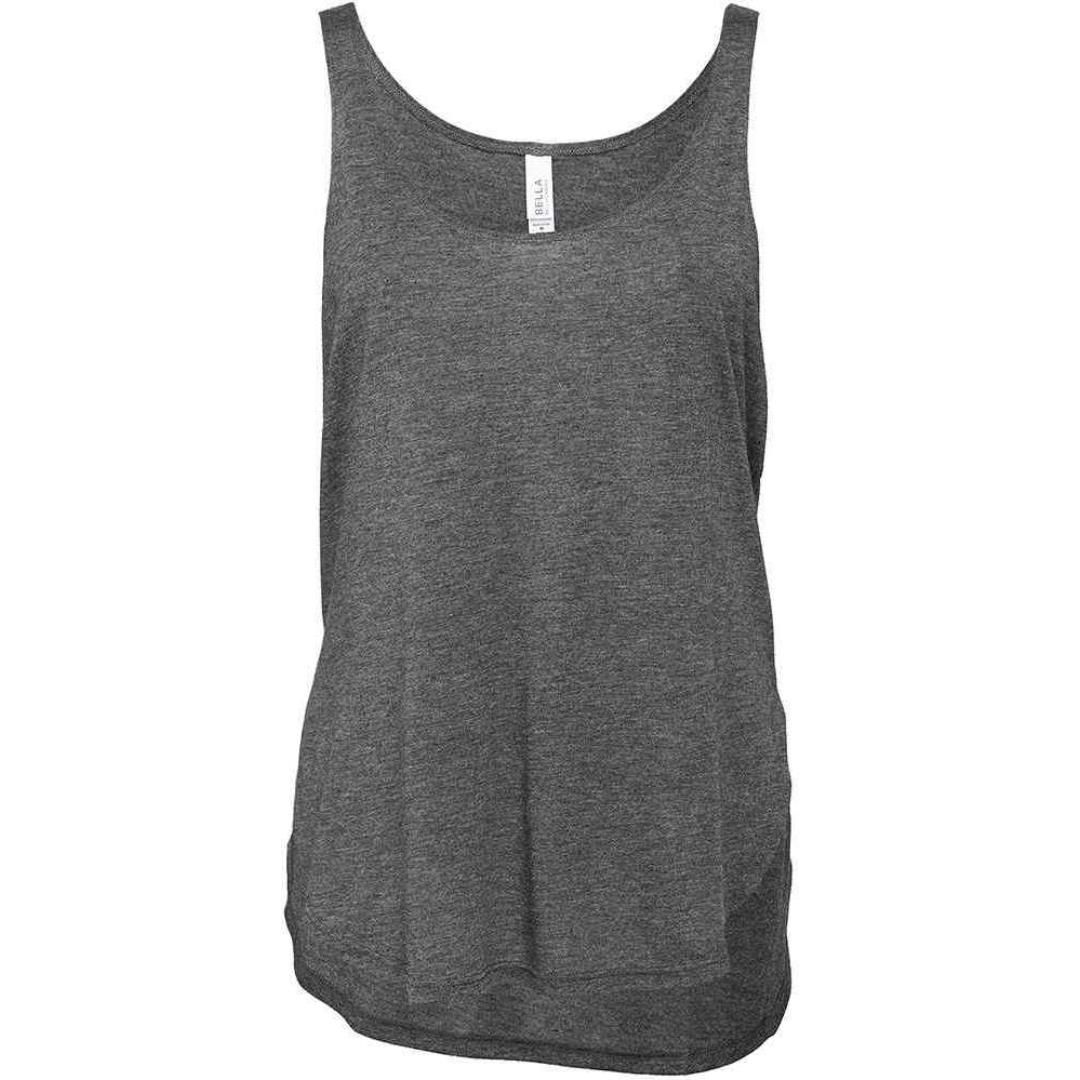 Bella Ladies Flowy Side Slit Tank Top