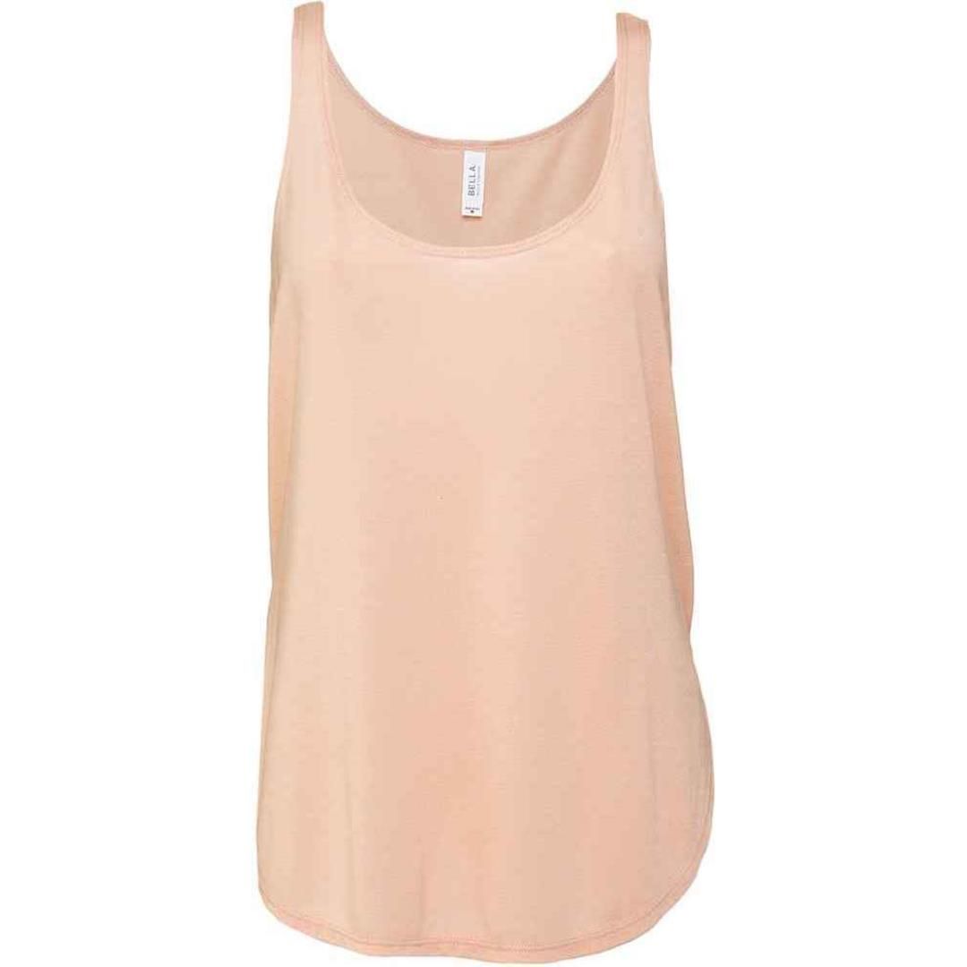 Bella Ladies Flowy Side Slit Tank Top