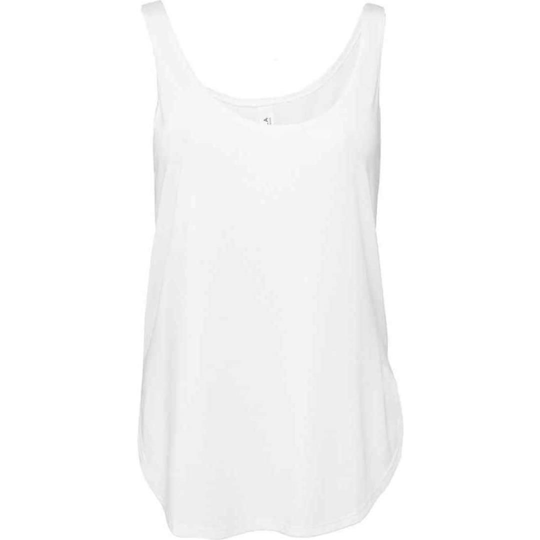 Bella Ladies Flowy Side Slit Tank Top