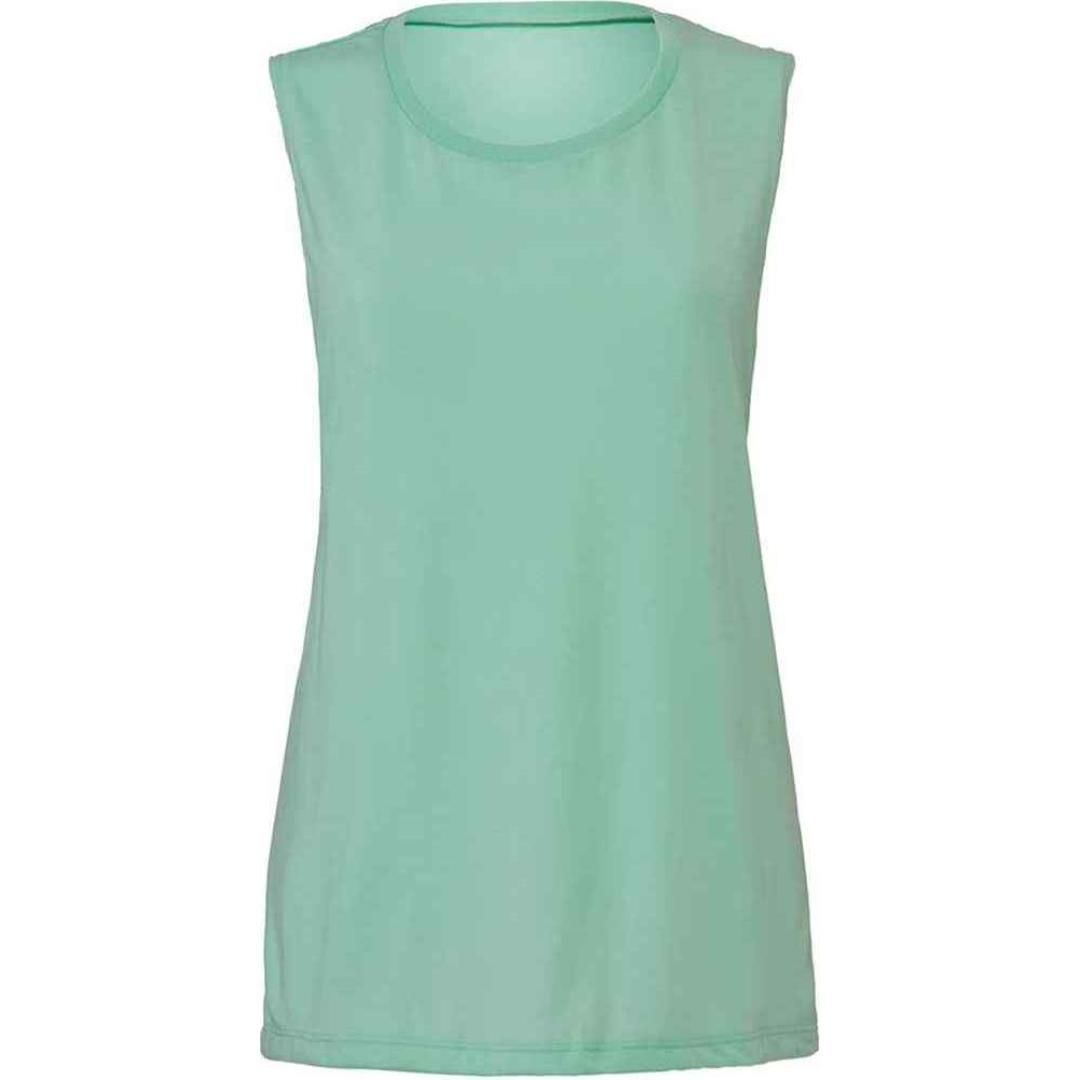 Bella Ladies Flowy Scoop Muscle Tank Top