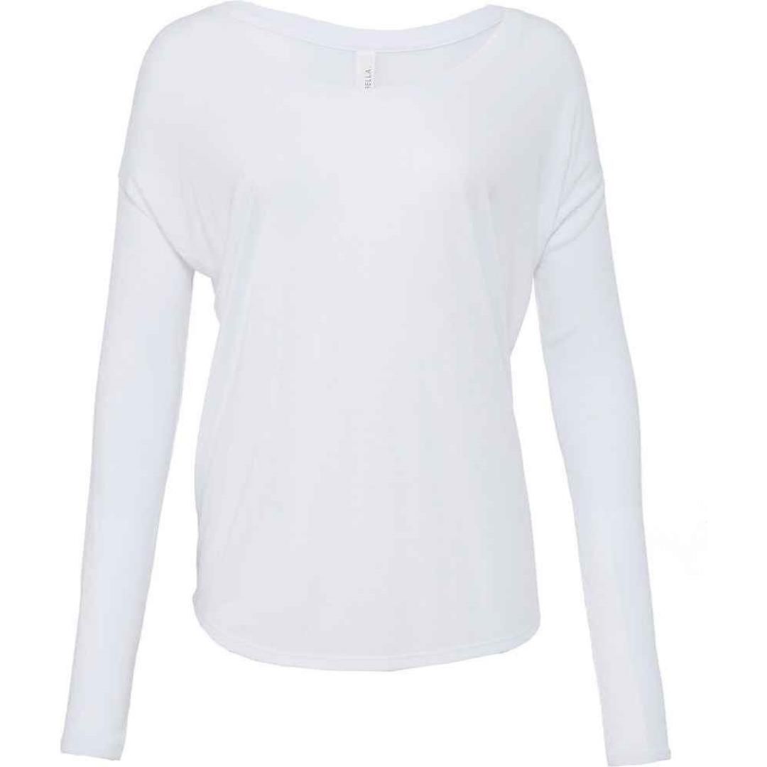 Bella Ladies Flowy 2x1 Long Sleeve T-Shirt