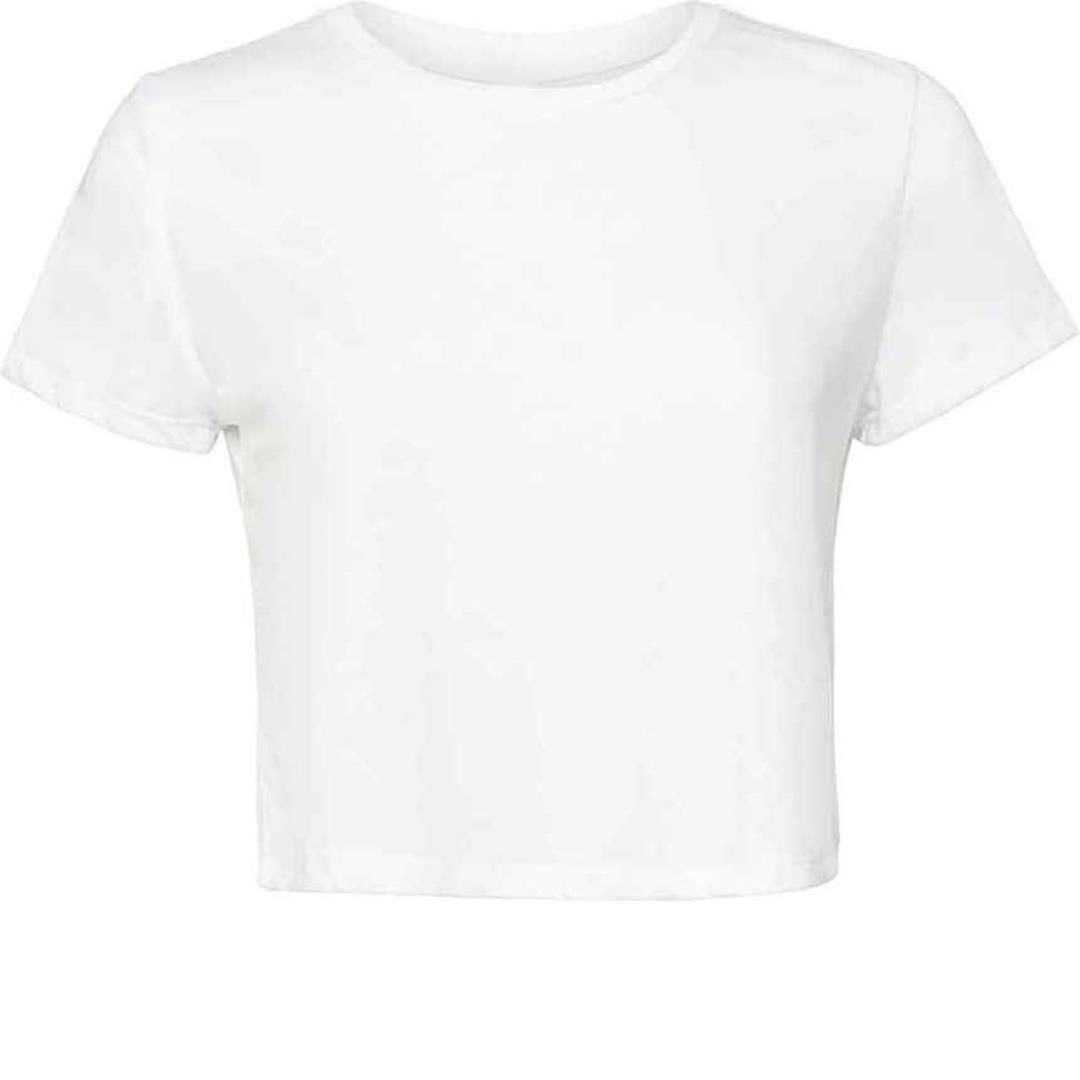 Bella Ladies Flowy Cropped T-Shirt