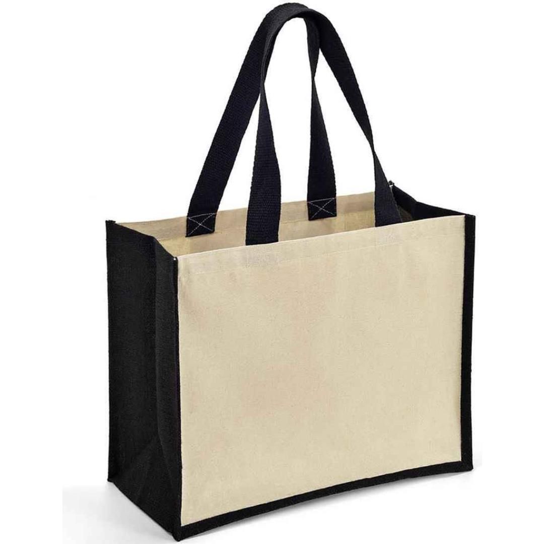 Brand Lab Jute and Canvas Shopper