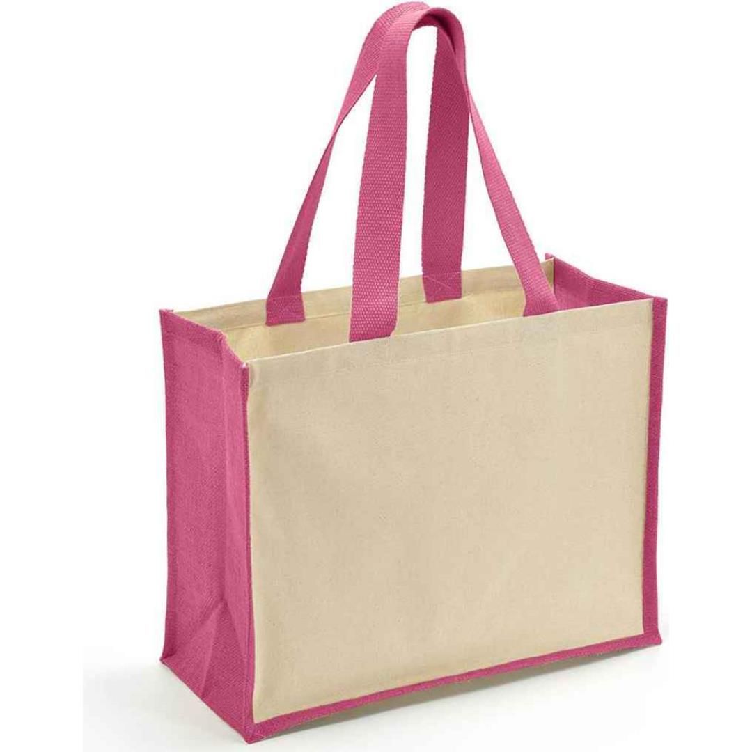 Brand Lab Jute and Canvas Shopper