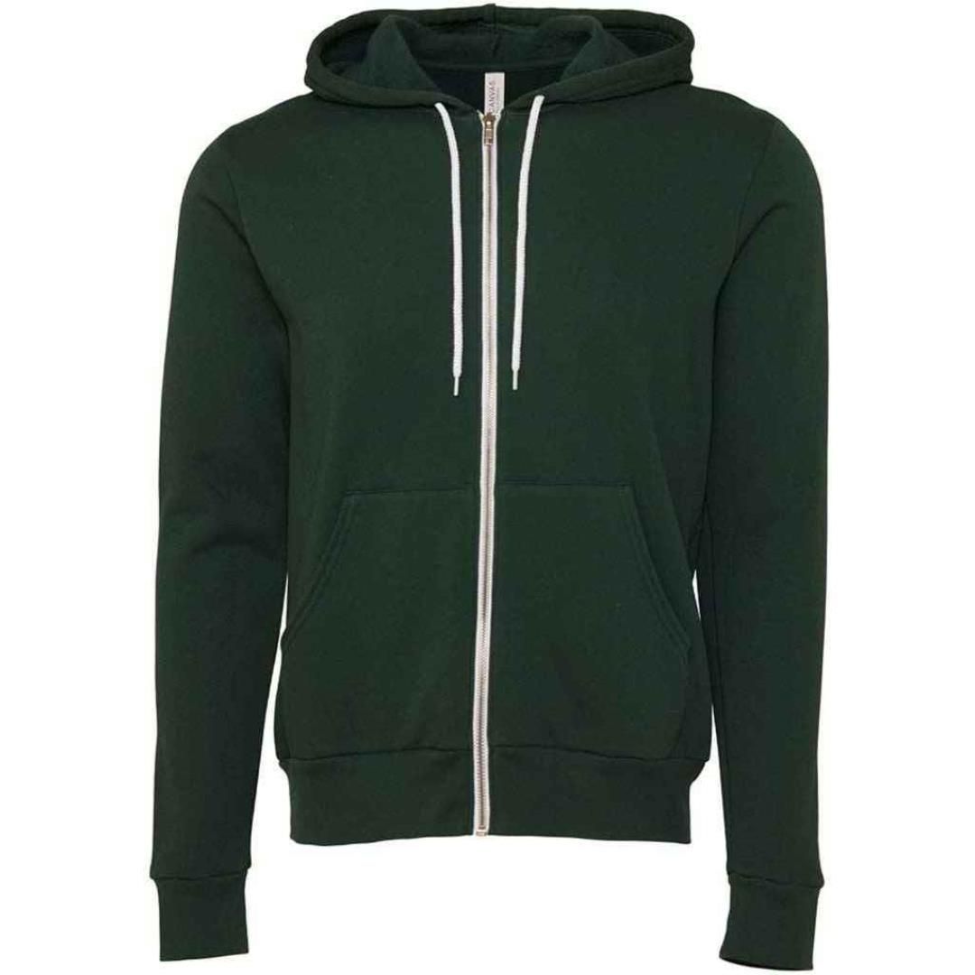 Canvas Unisex Full Zip Hoodie