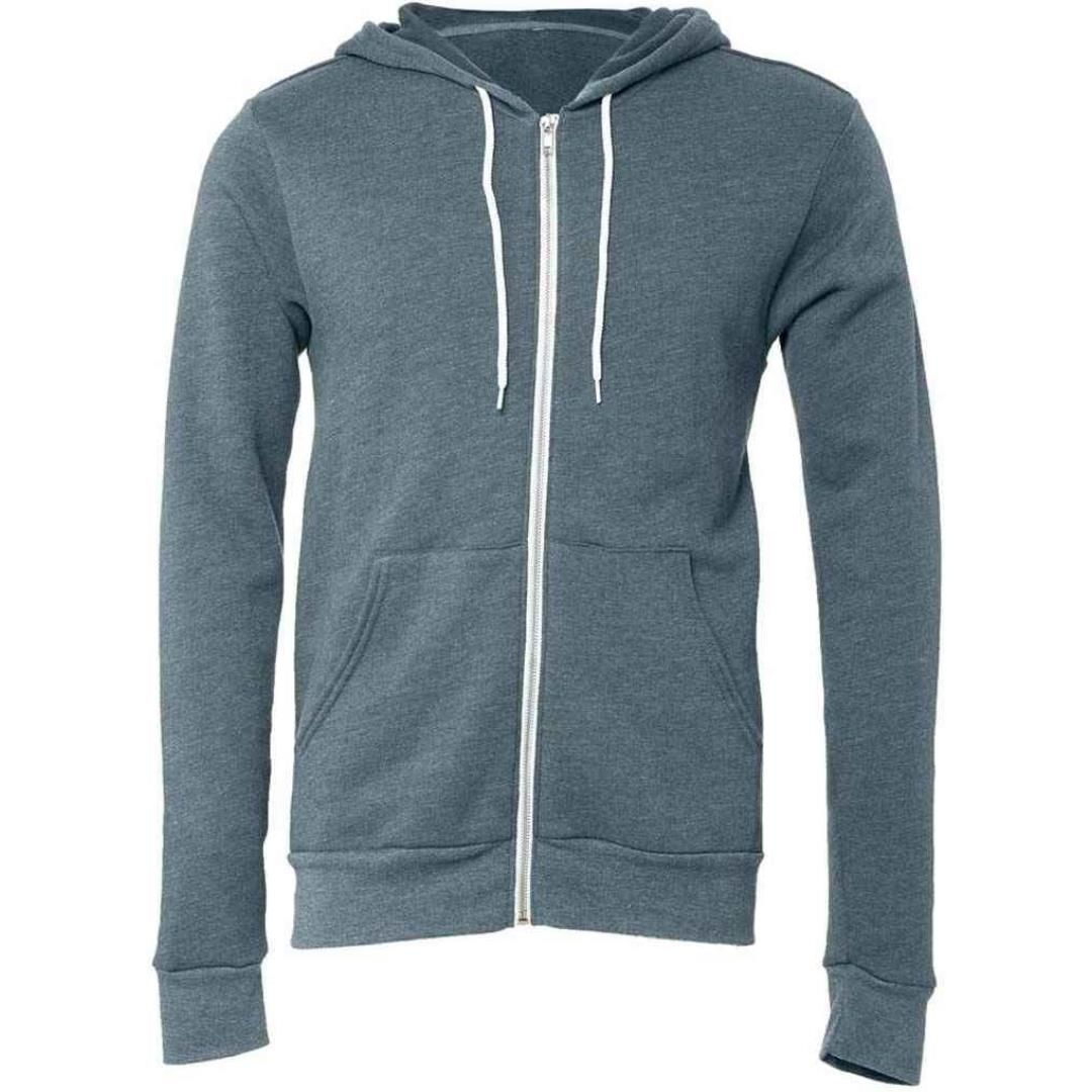 Canvas Unisex Full Zip Hoodie