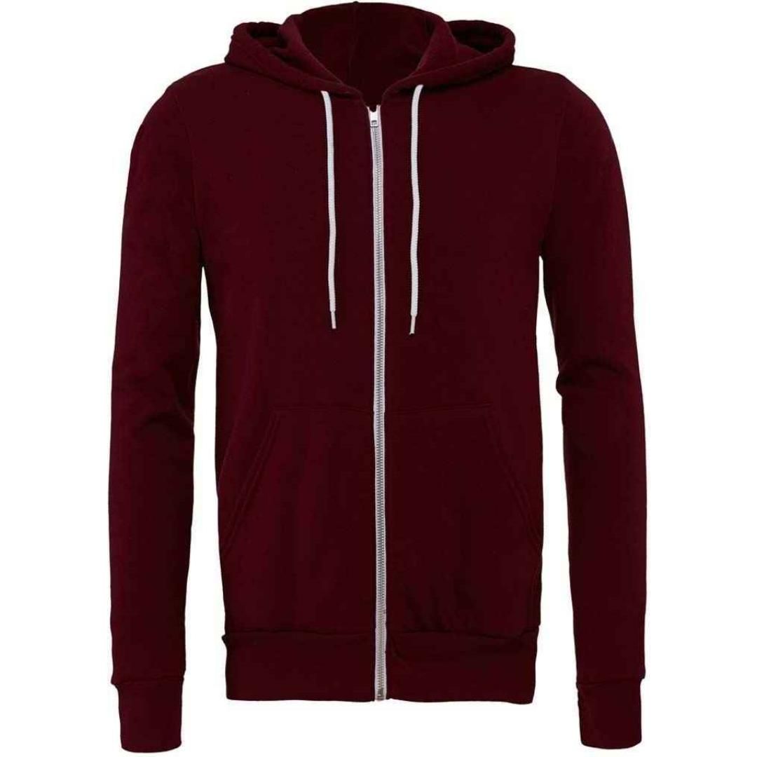 Canvas Unisex Full Zip Hoodie