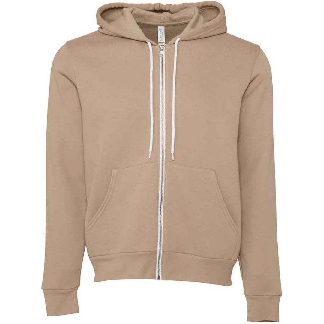 Canvas Unisex Full Zip Hoodie