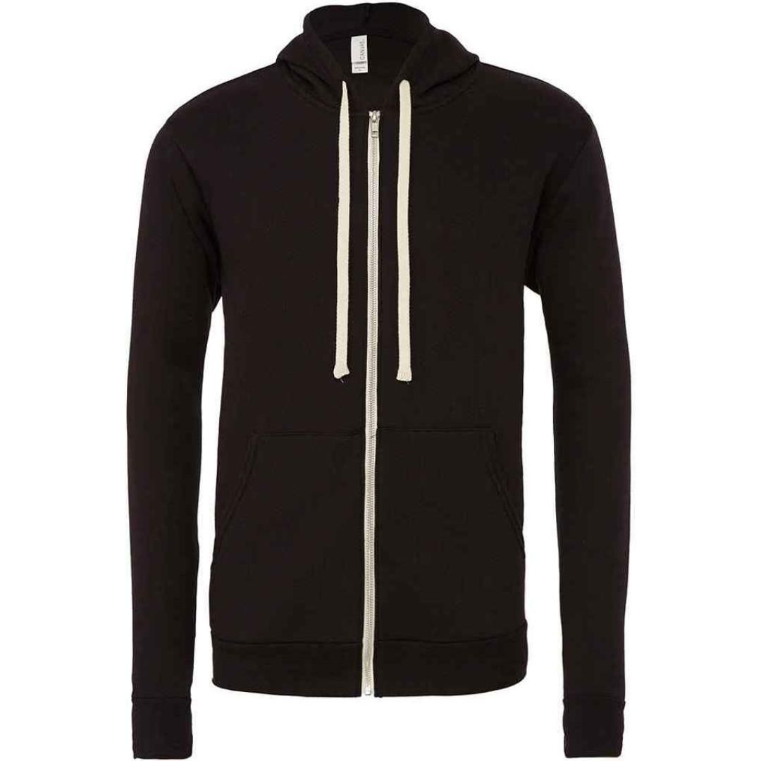 Canvas Unisex Tri-Blend Full Zip Hoodie