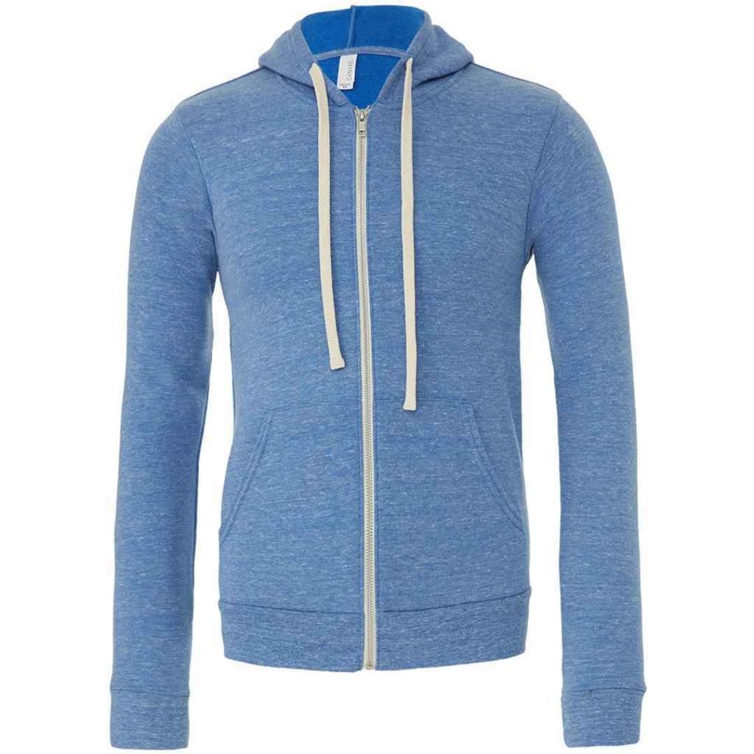 Canvas Unisex Tri-Blend Full Zip Hoodie