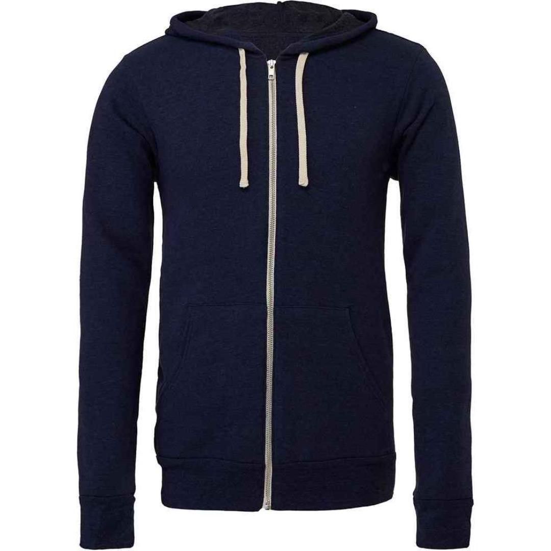 Canvas Unisex Tri-Blend Full Zip Hoodie