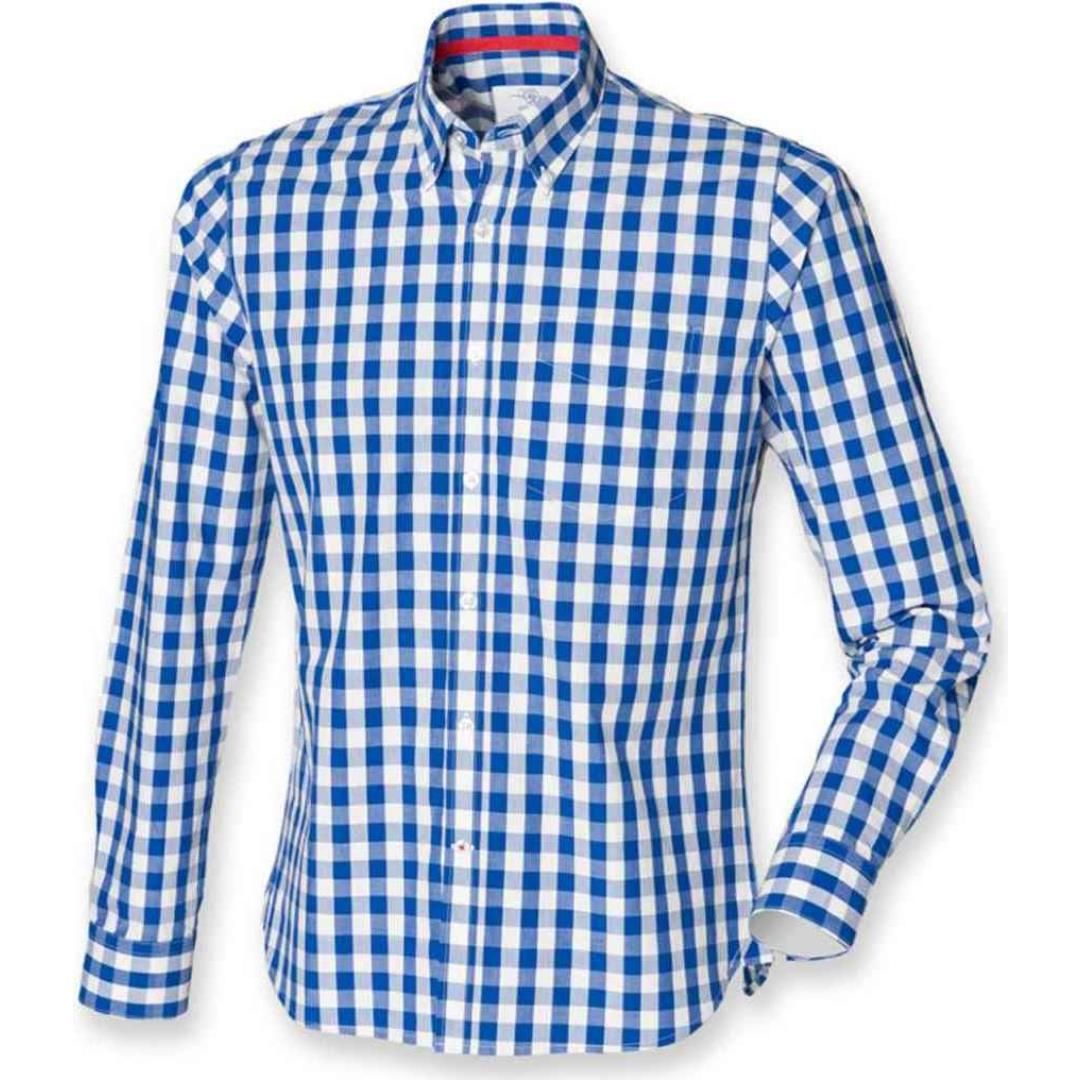 Front Row Long Sleeve Checked Cotton Shirt