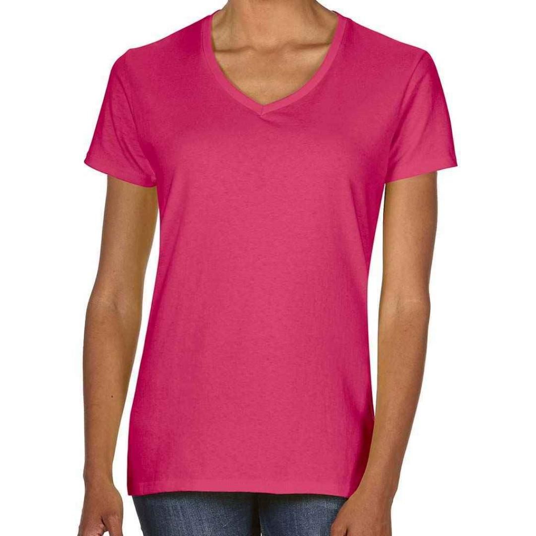 Gildan Ladies Premium Cotton® V Neck T-Shirt