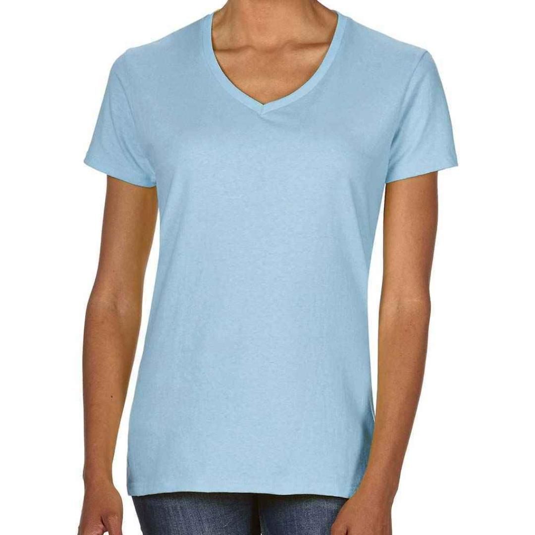 Gildan Ladies Premium Cotton® V Neck T-Shirt