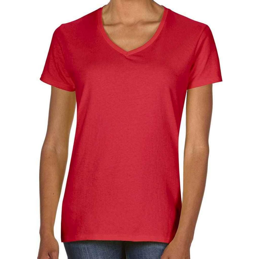 Gildan Ladies Premium Cotton® V Neck T-Shirt