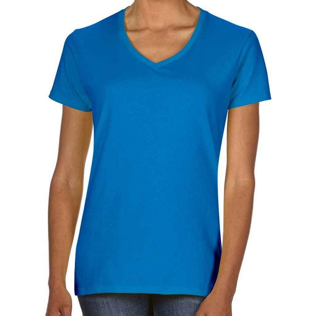 Gildan Ladies Premium Cotton® V Neck T-Shirt