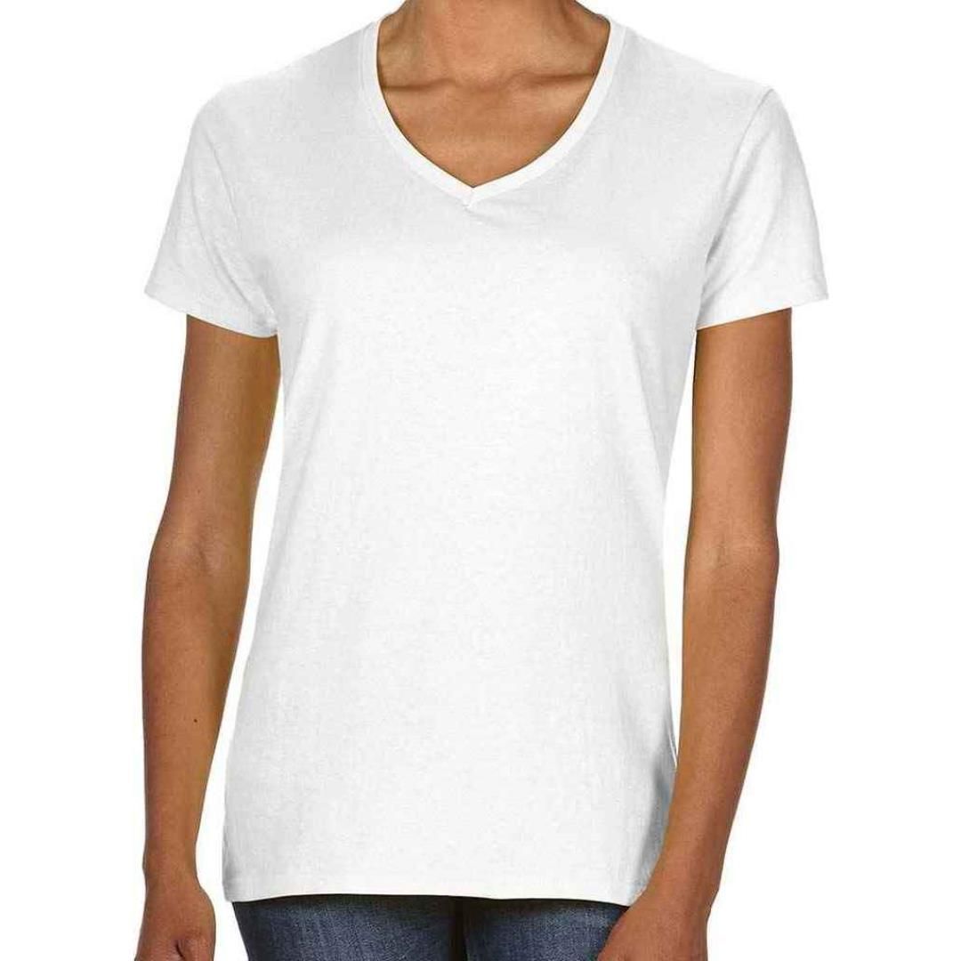 Gildan Ladies Premium Cotton® V Neck T-Shirt