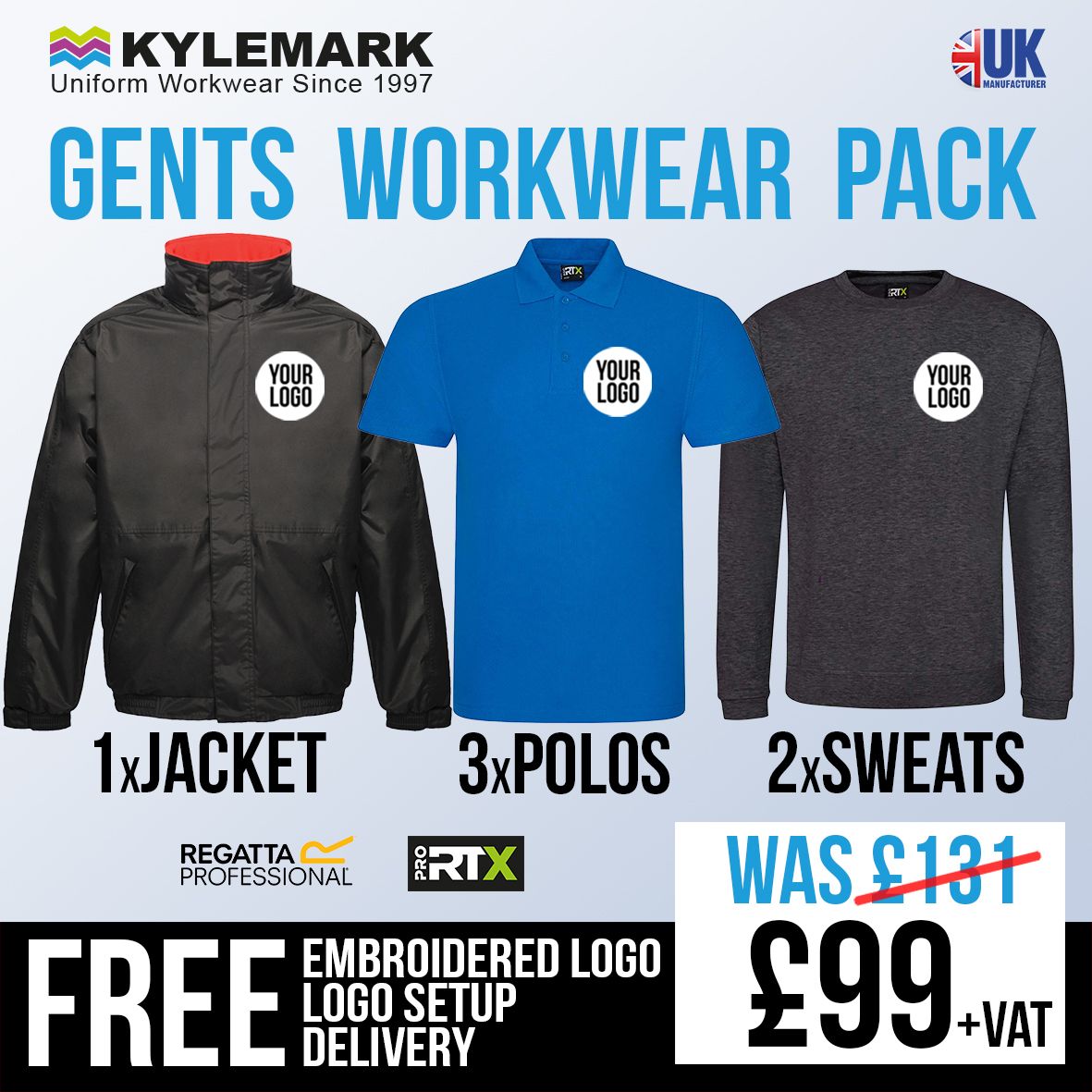 Gents Workwear Pack - Includes Free Logo