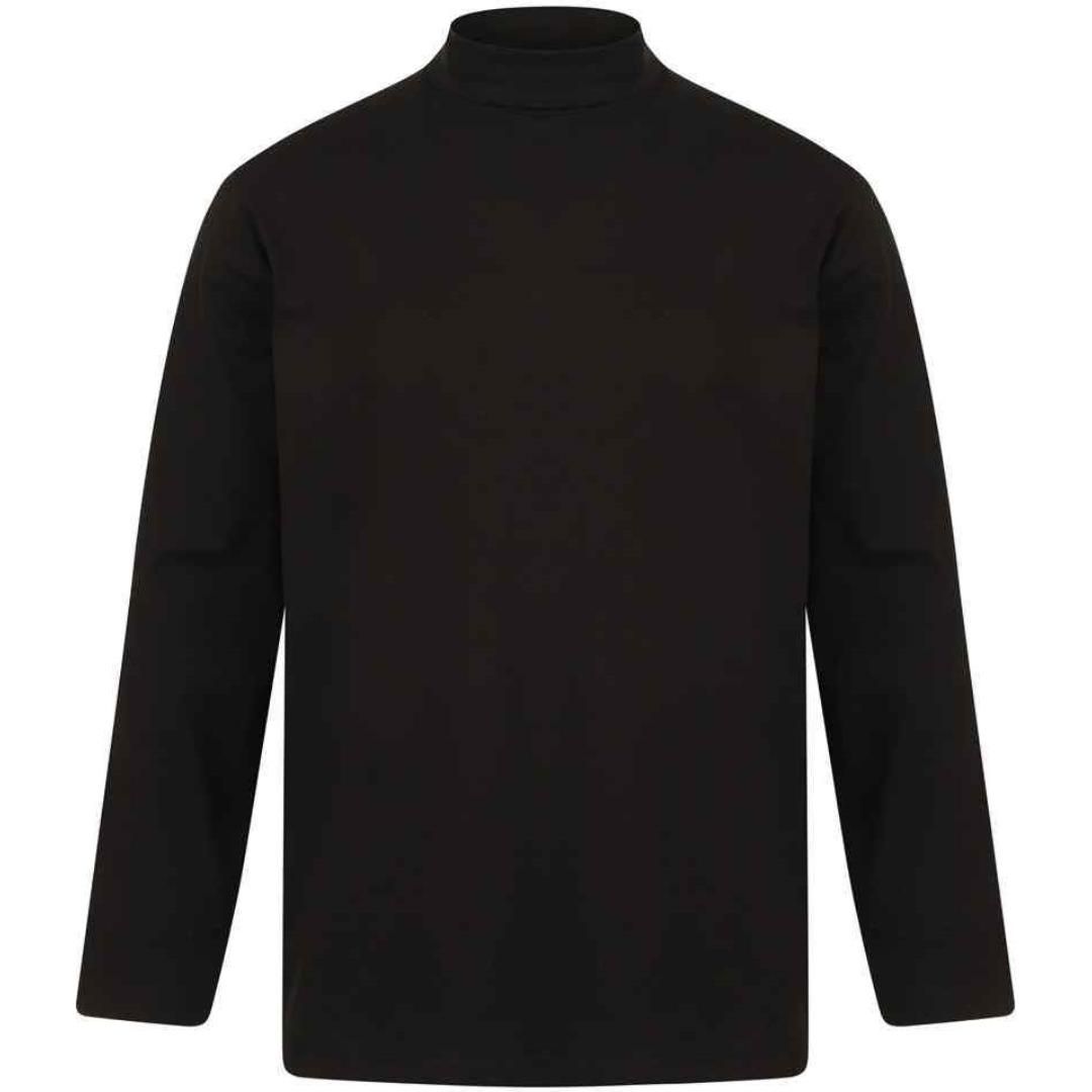 Henbury Long Sleeve Roll Neck Top