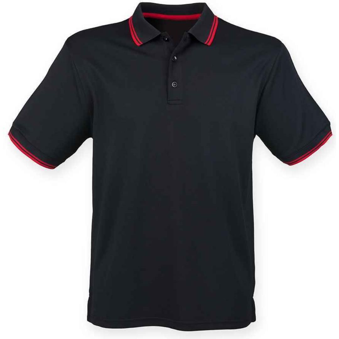 Henbury Coolplus® Tipped Polo Shirt