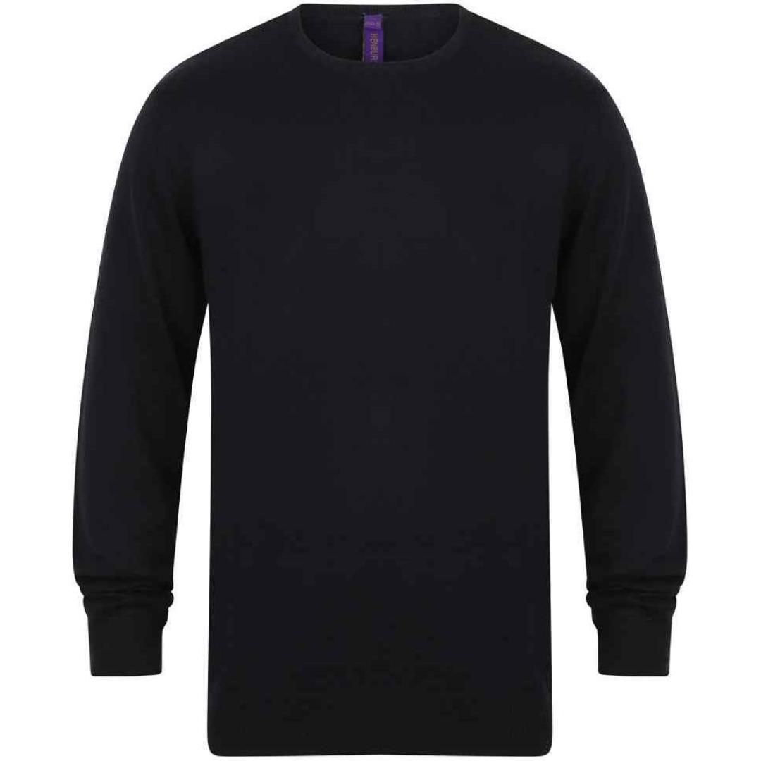 Henbury Lightweight Cotton Acrylic Crew Neck Sweater